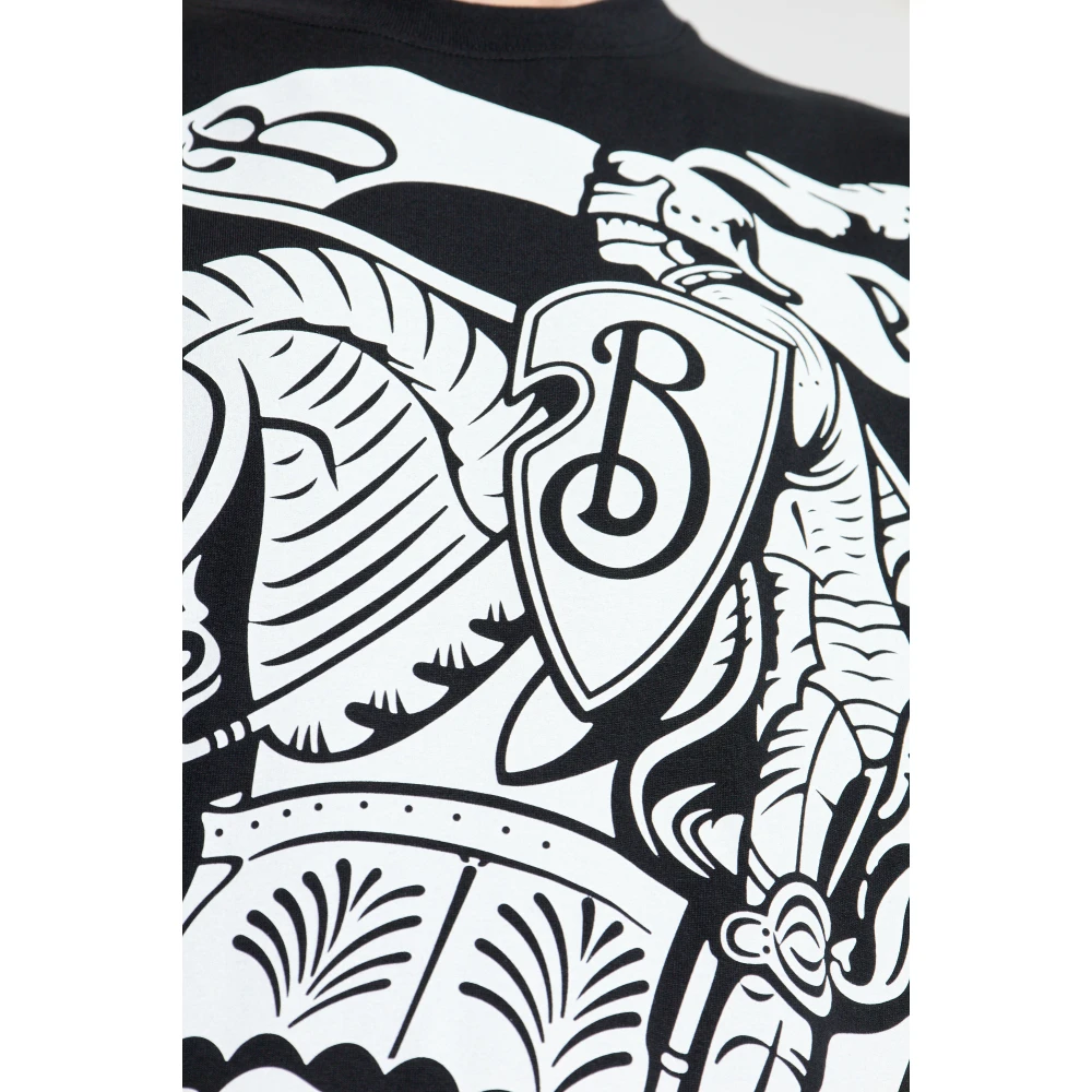 Burberry Katoenen t-shirt Black Heren