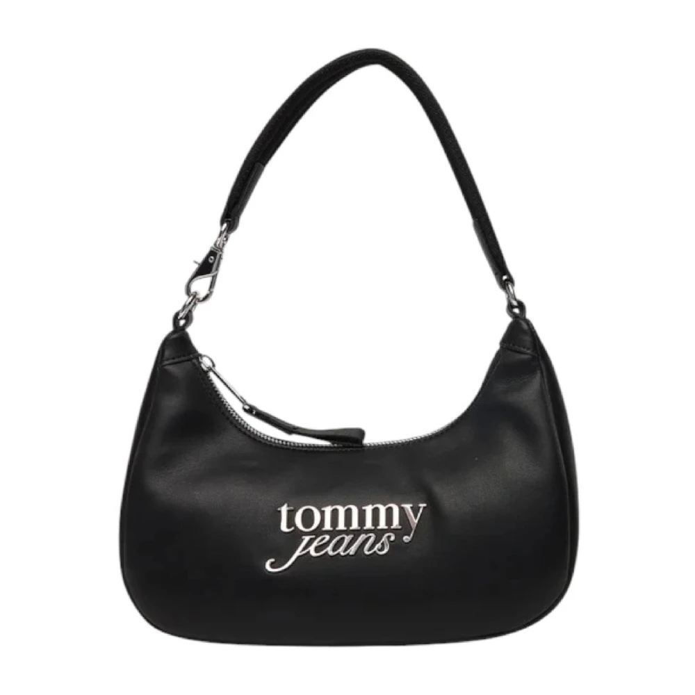 Tommy Hilfiger Women's Black Minimalist Hobo Bag