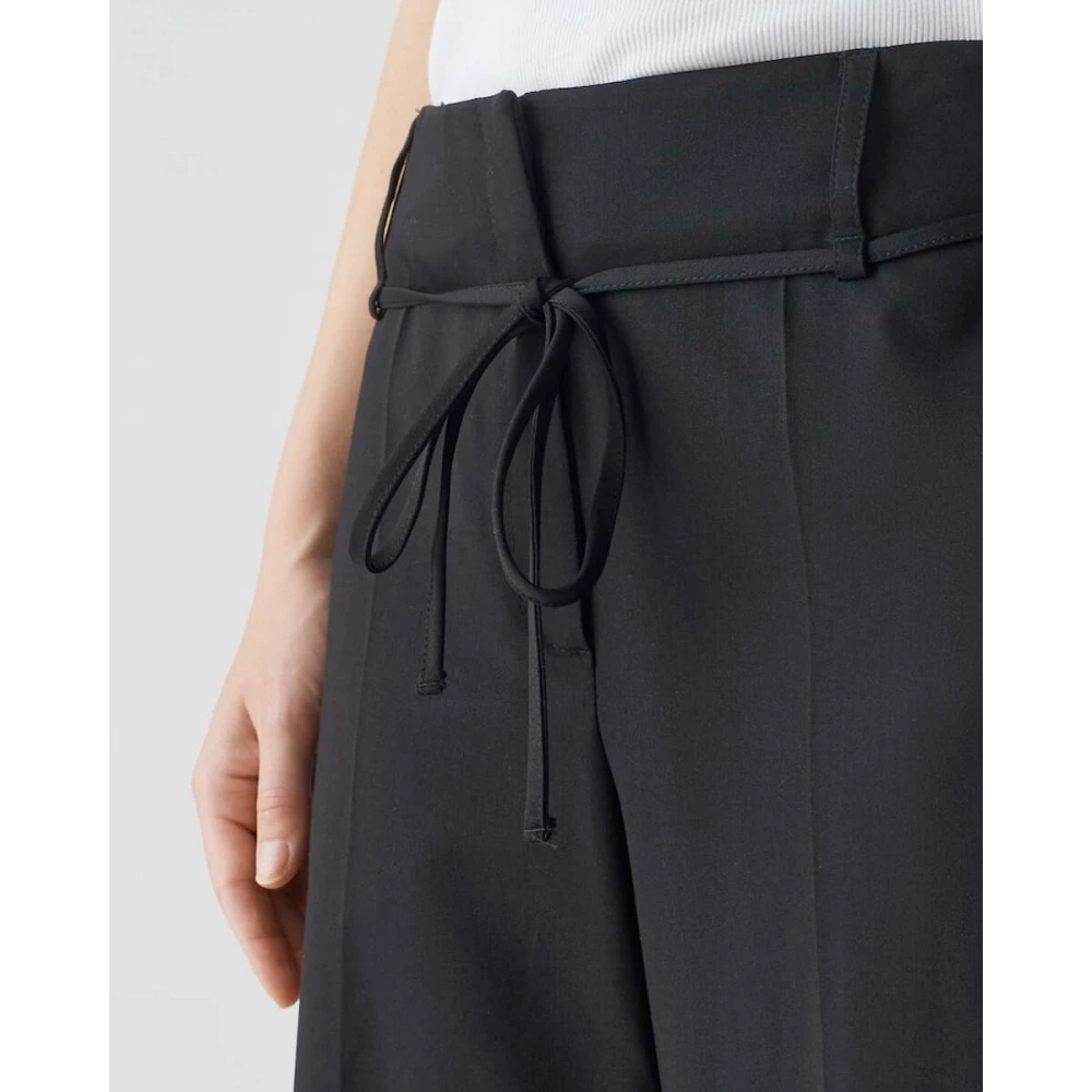 Opus Stijlvolle Pantalon met Misha Riem Black Dames