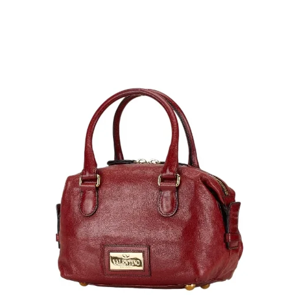 Valentino Vintage Pre-owned Leather handbags Red Dames