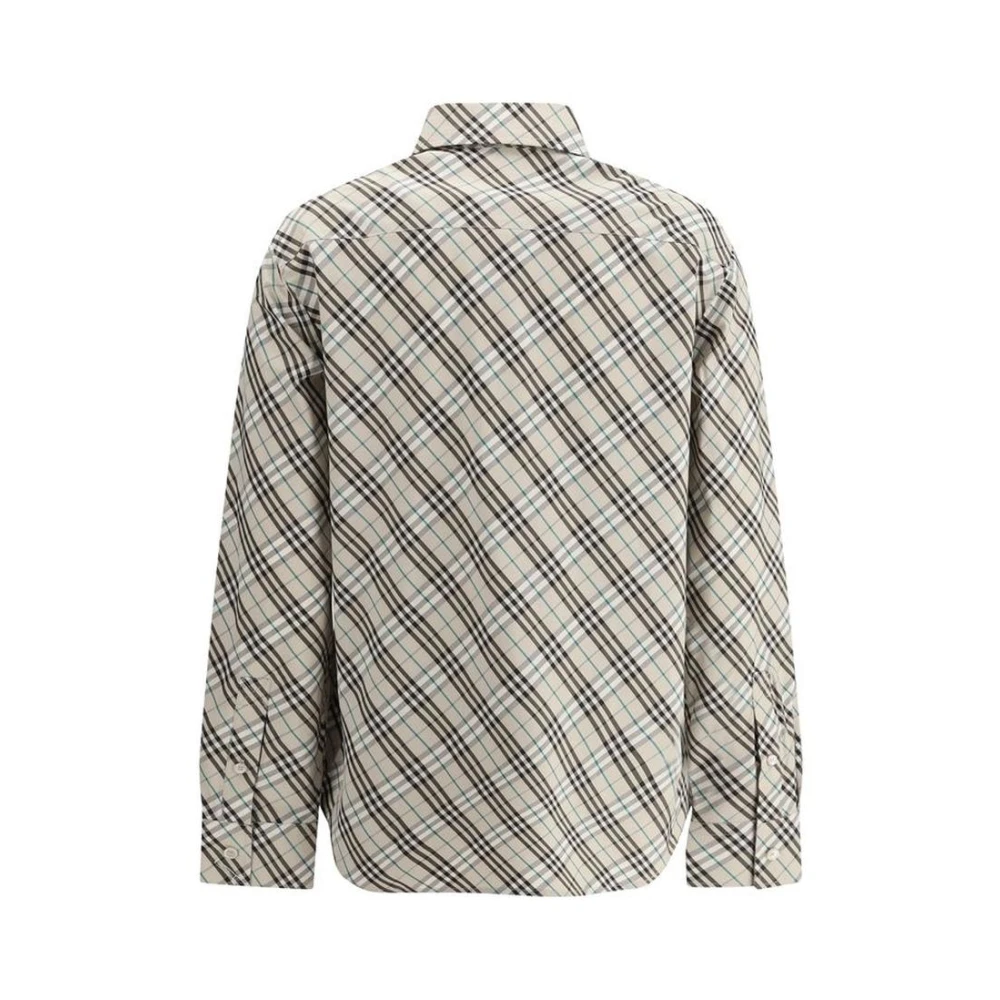 Burberry Katoenen Poplin Overhemd Multicolor Dames