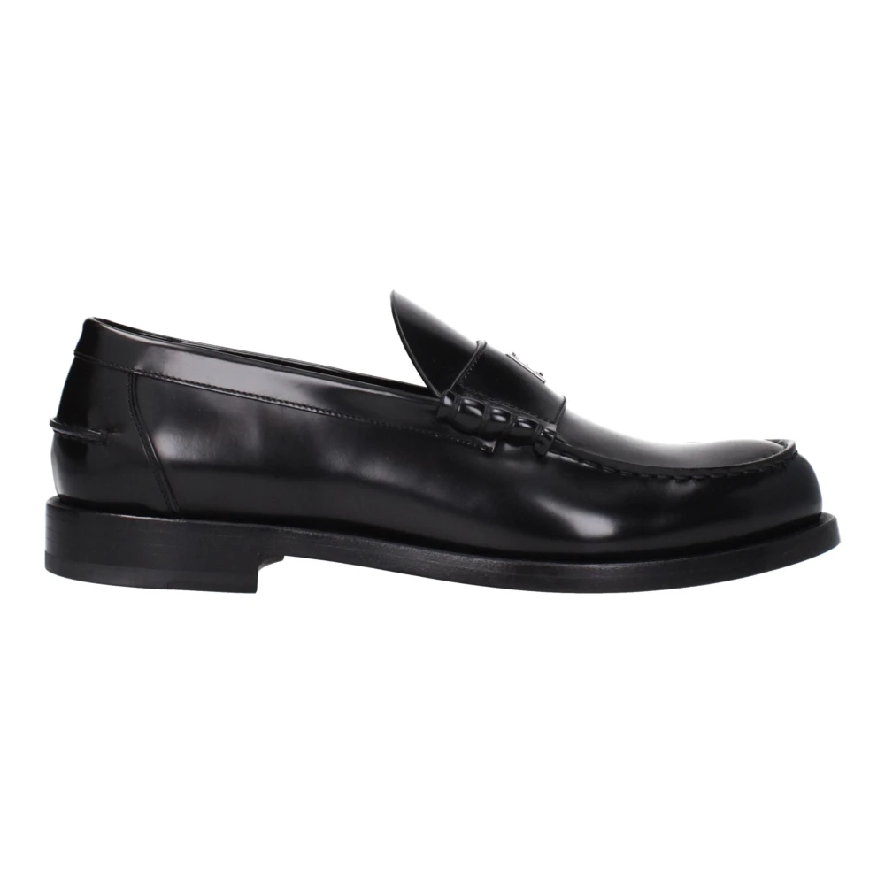 Givenchy Svart Slip-On Loafers I Läder