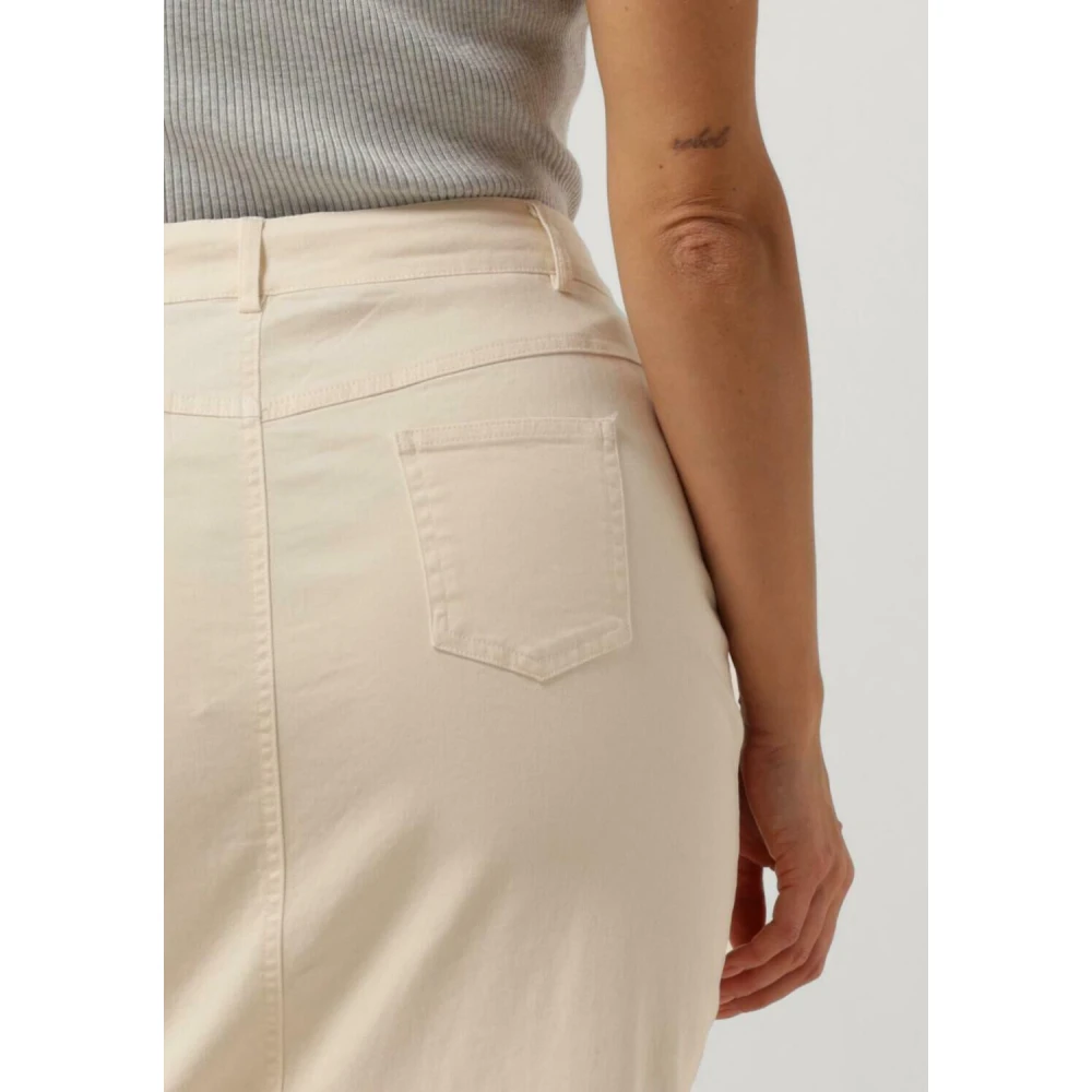 Ydence Witte Midi Rok Tristie Beige Dames