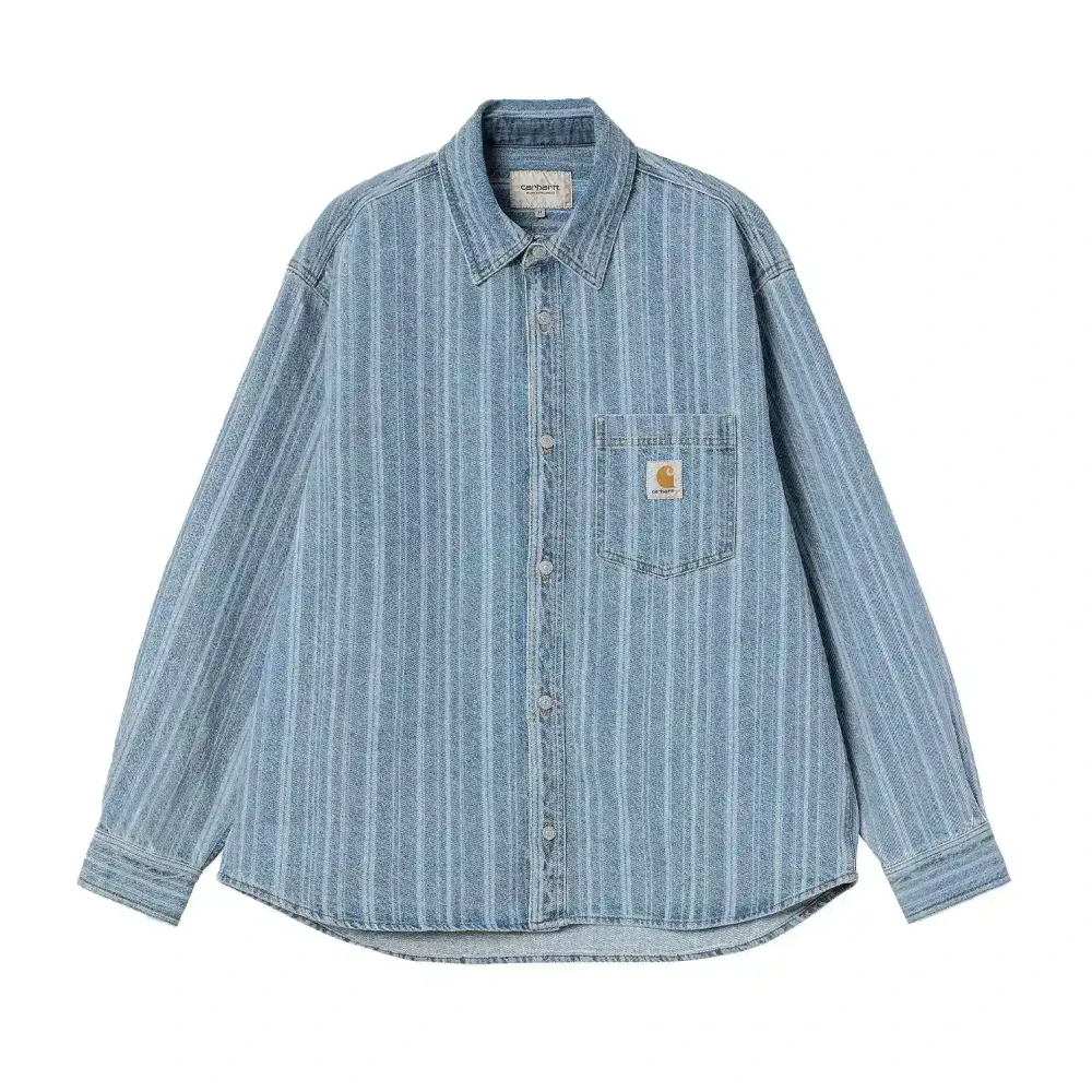Carhartt Wip Men's Blue Rylan Stripe Shirt Jacket