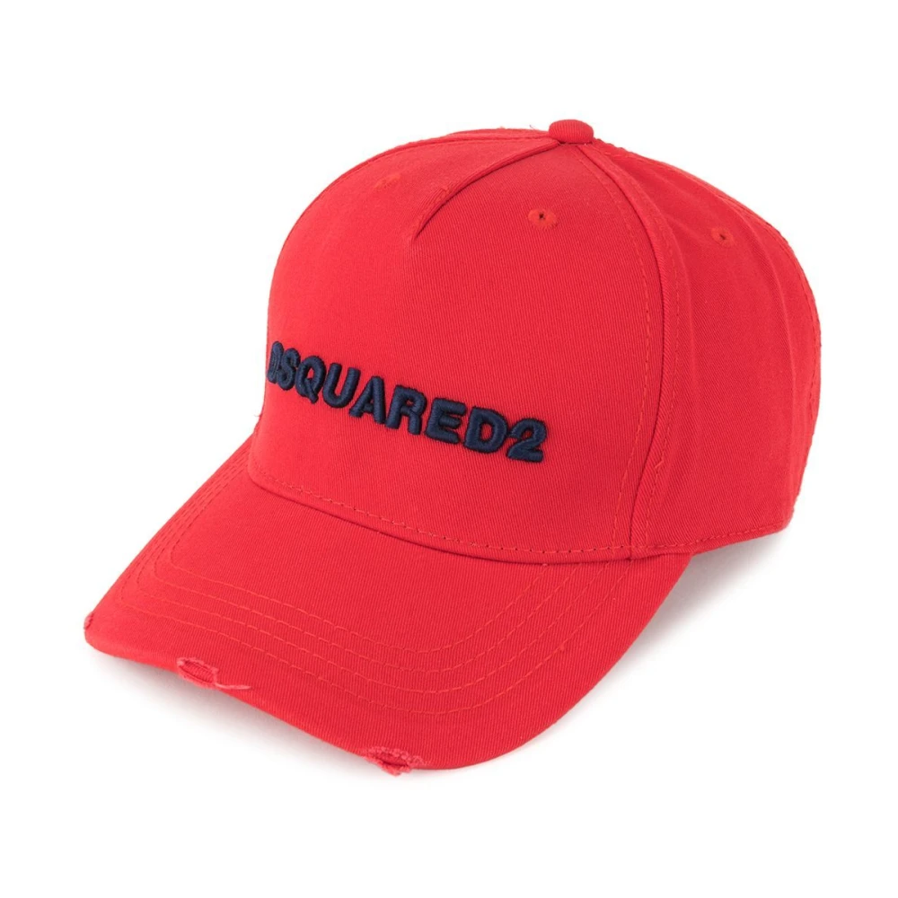 Dsquared2 Gabardine Hats Red Heren
