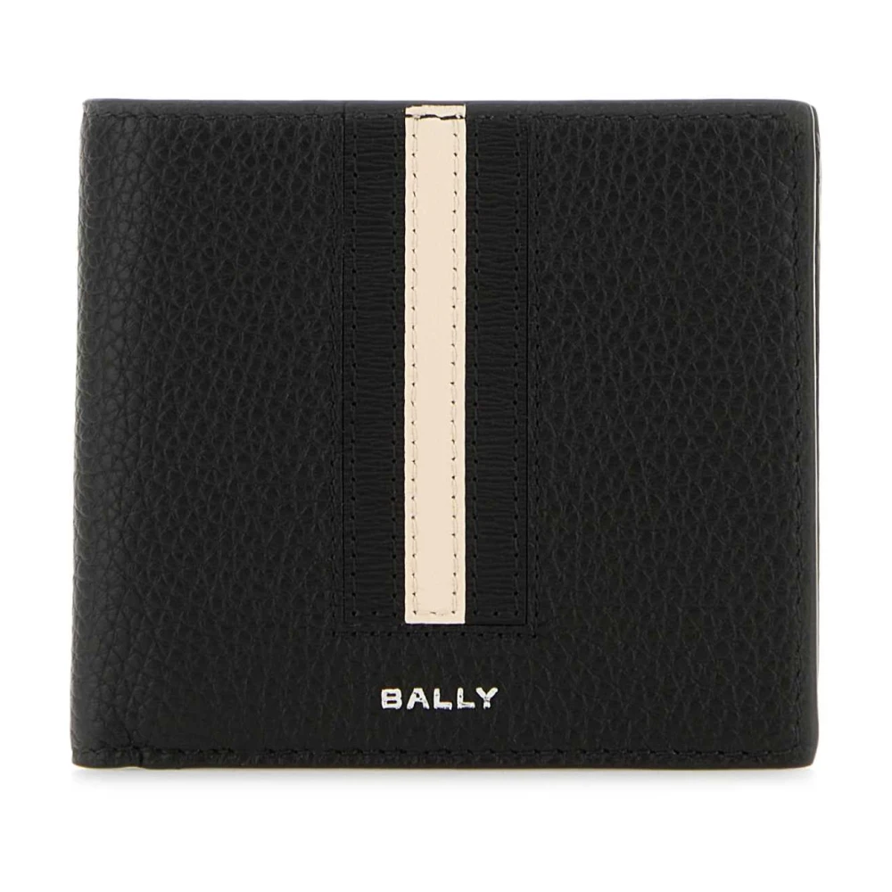 Bally Klassieke Zwarte Leren Portemonnee Black Heren