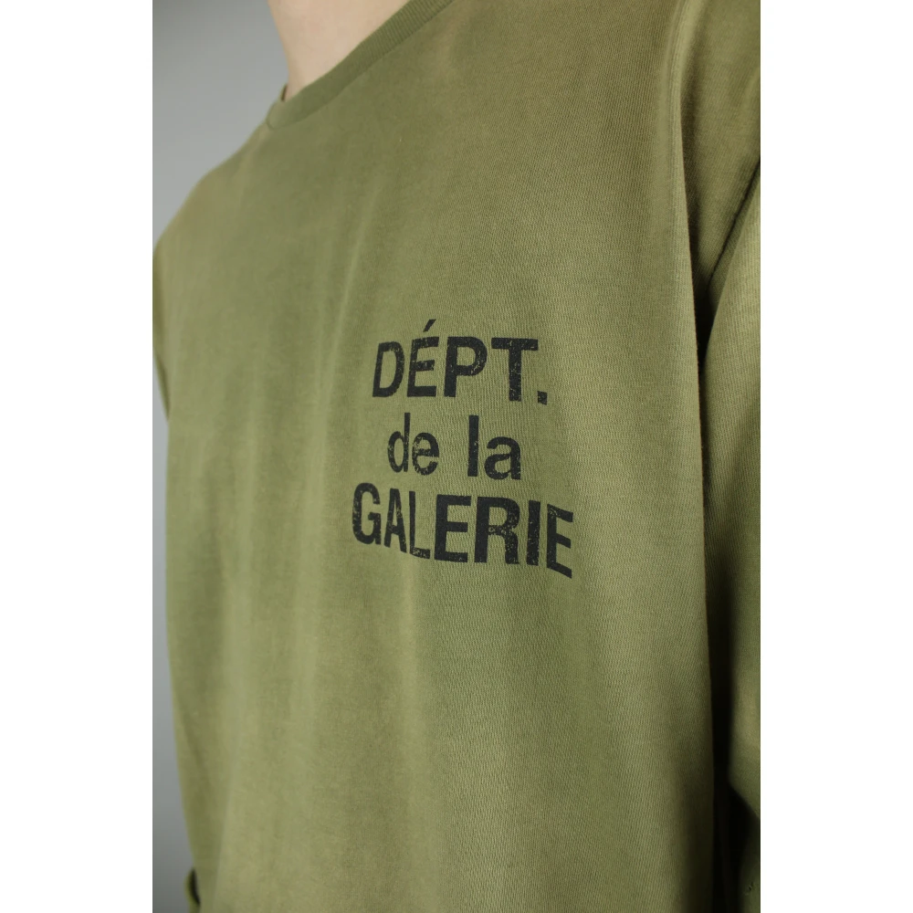 Gallery Dept. Vintage Olijf Longsleeve Tee Green Heren