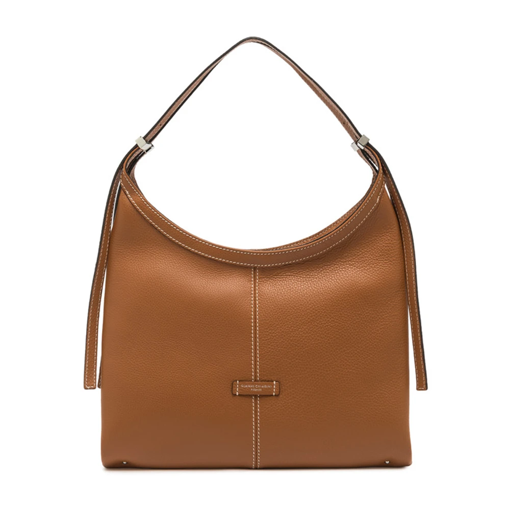 Gianni Chiarini Bruin leren schoudertas Norma Brown Dames