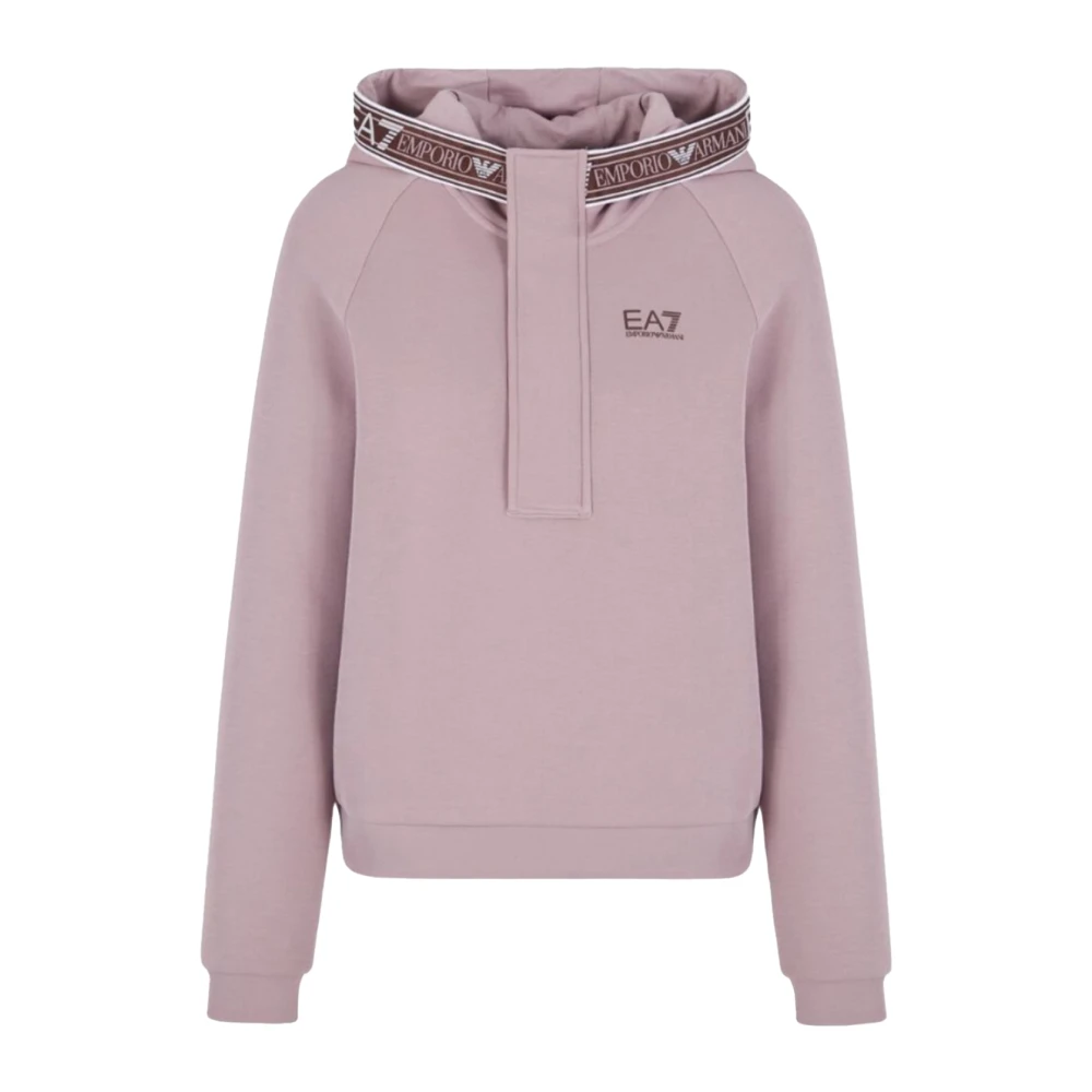 Emporio Armani EA7 Stijlvolle Sweatshirt voor Mannen Pink Dames