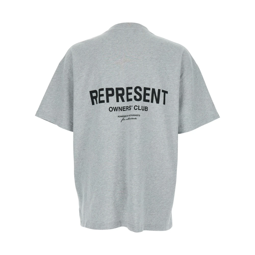 Represent Logo T-Shirt Gray Heren