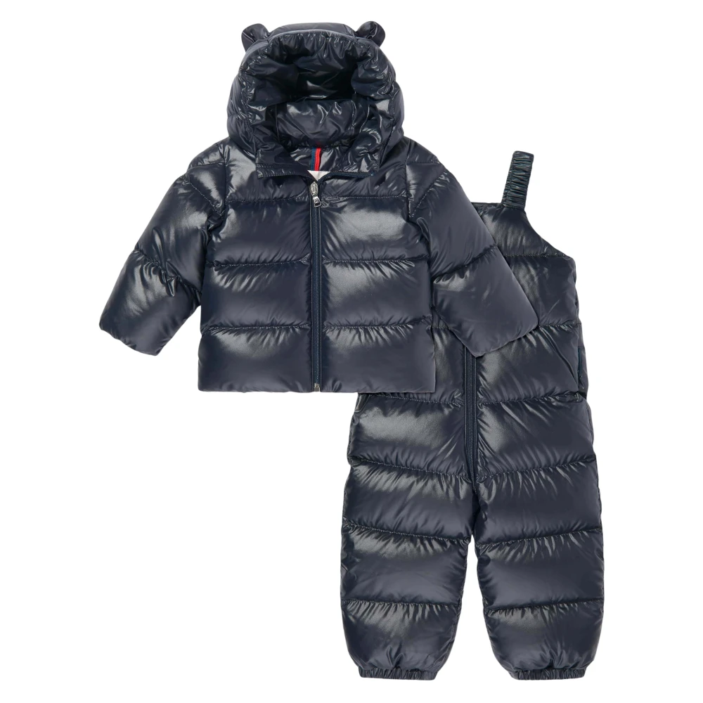 Moncler Blue Kids Thermal, Male, 9 M, Deidre Down Set
