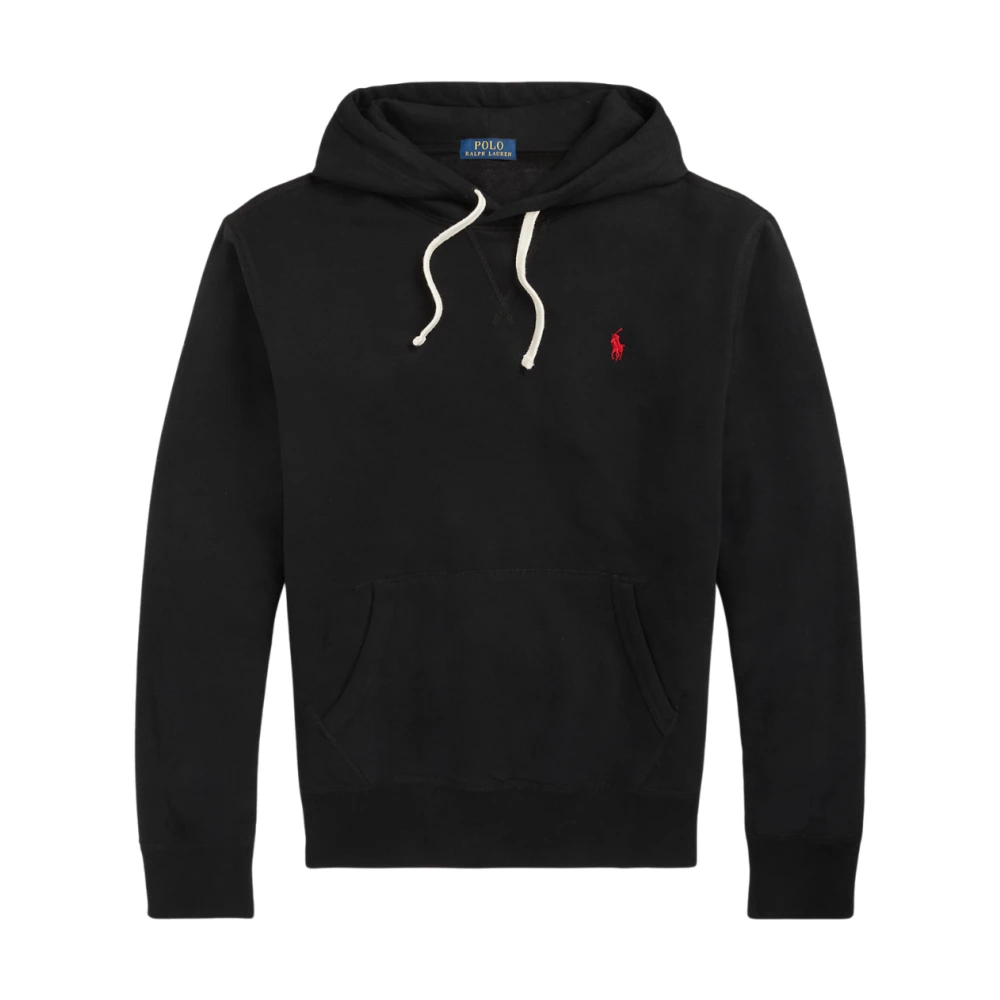 Polo Ralph Lauren Zwarte Fleece Gebreide Trui Black Heren