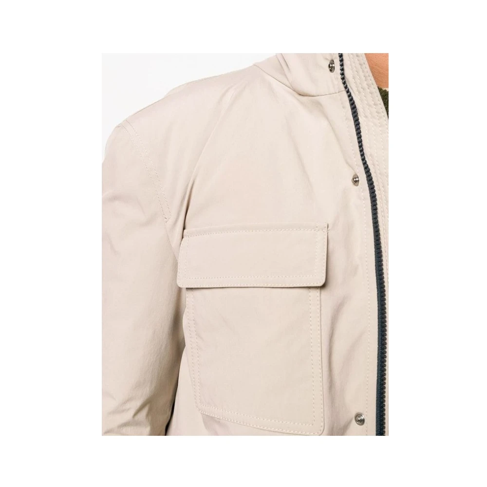 Herno Field Jacket met Afneembare Binnenvoering Beige Heren