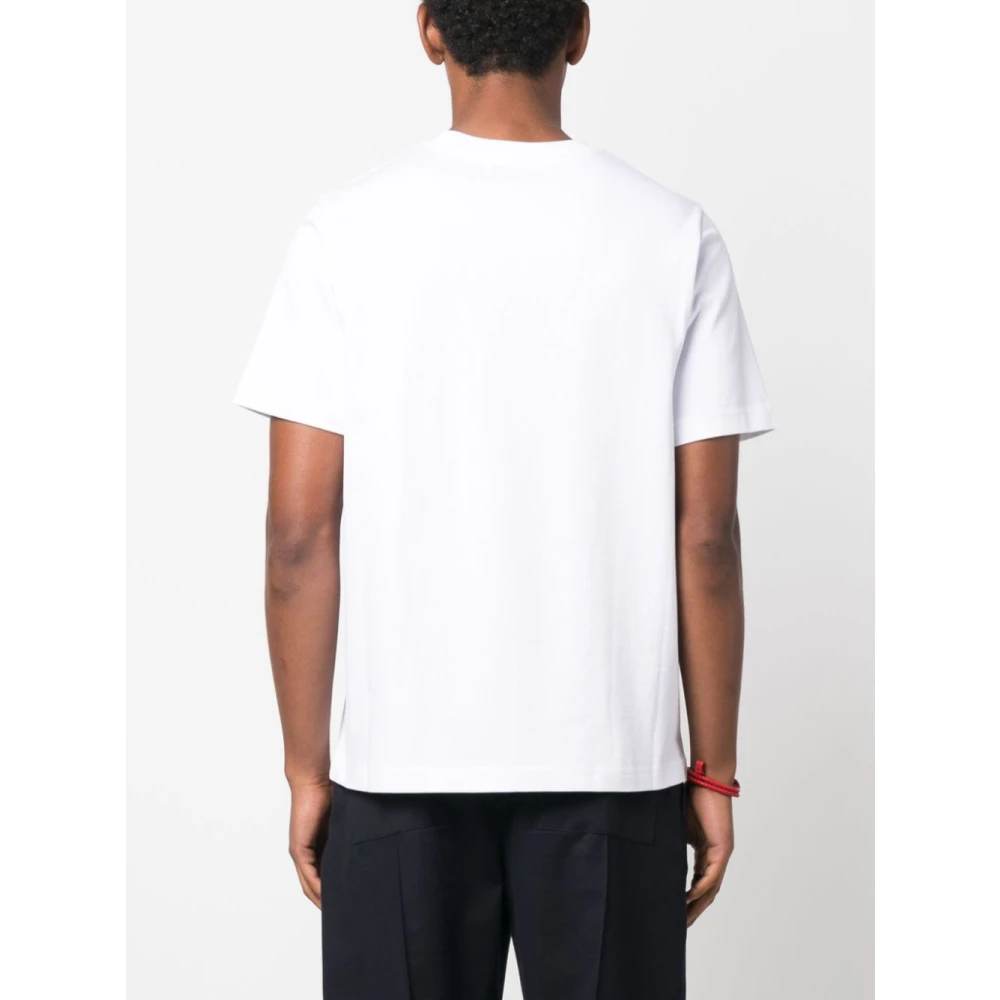 Casablanca Biologisch Katoen Multicolor T-shirt White Heren