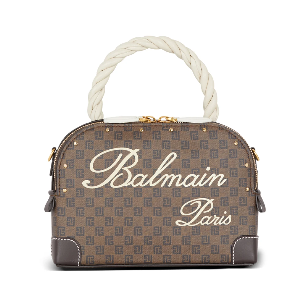 Balmain - Bags > Handbags - Brown - Balmain - Modalova