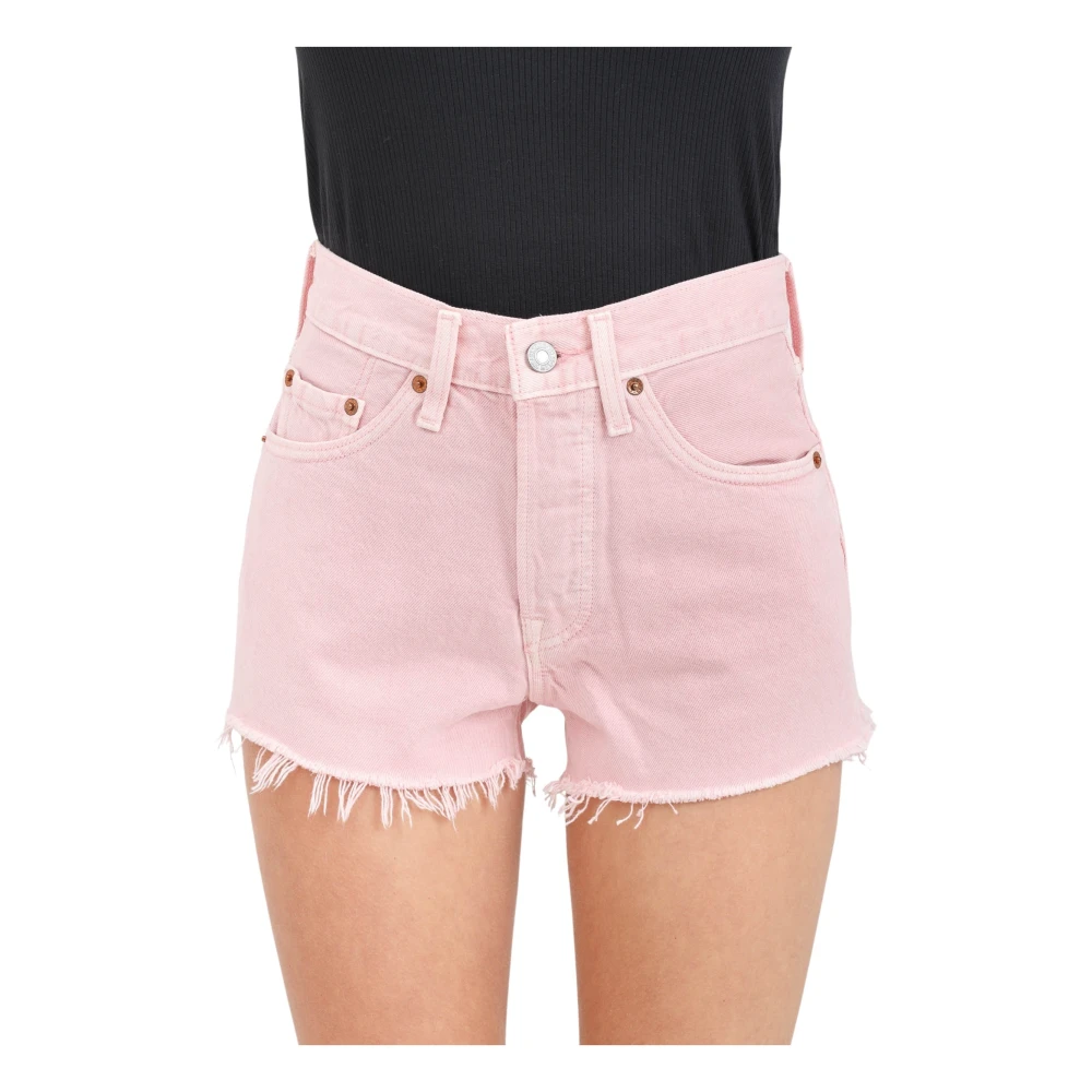 Levi's Denim Shorts Pink Dames