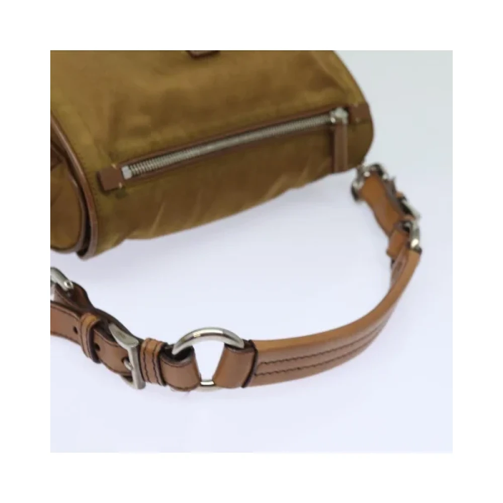 Prada Vintage Pre-owned Nylon prada-bags Brown Dames
