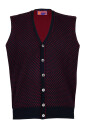 gilet-en-laine-bleu-avec-motif-lys