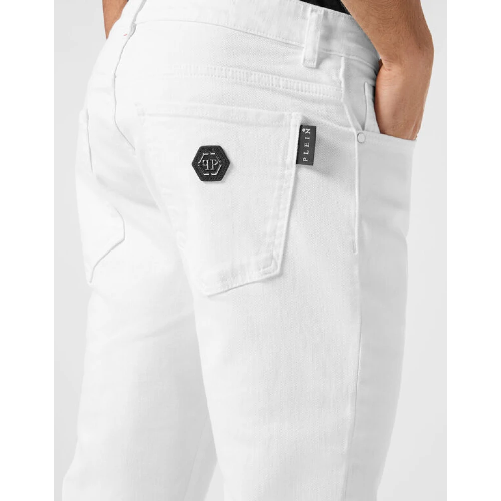 Philipp Plein Klassieke Five-Pocket Jeans White Heren