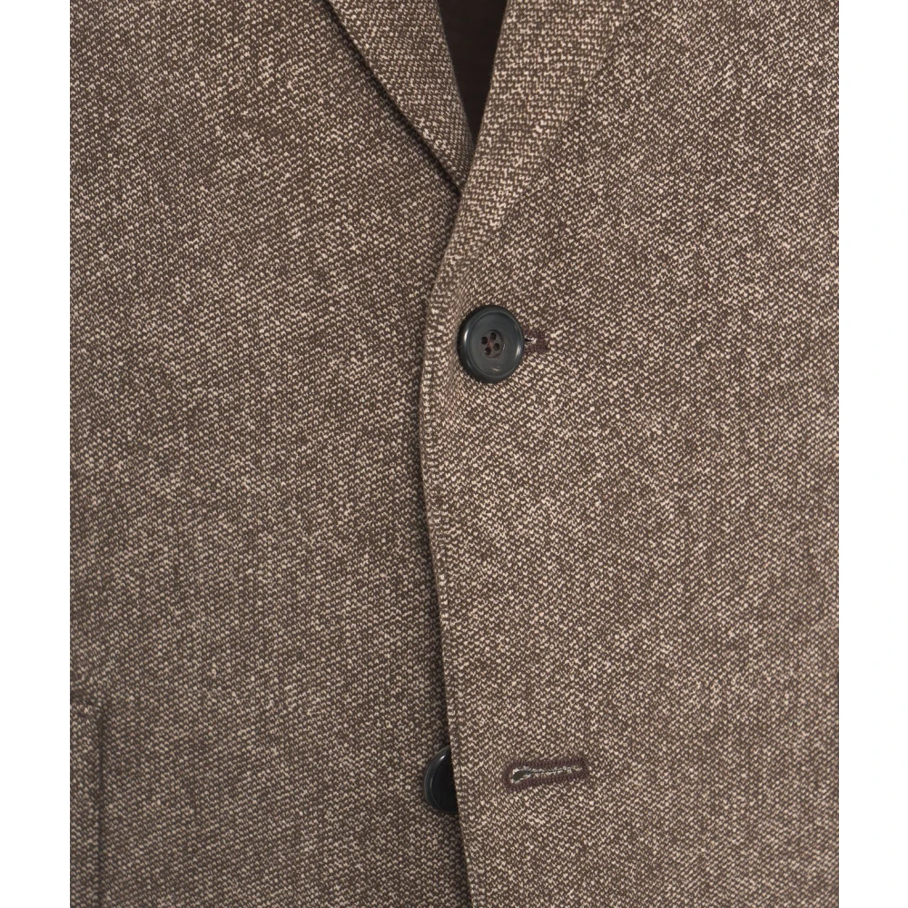 Circolo 1901 Bruine Fleece Blazer Aw24 Stijlvol Brown Heren