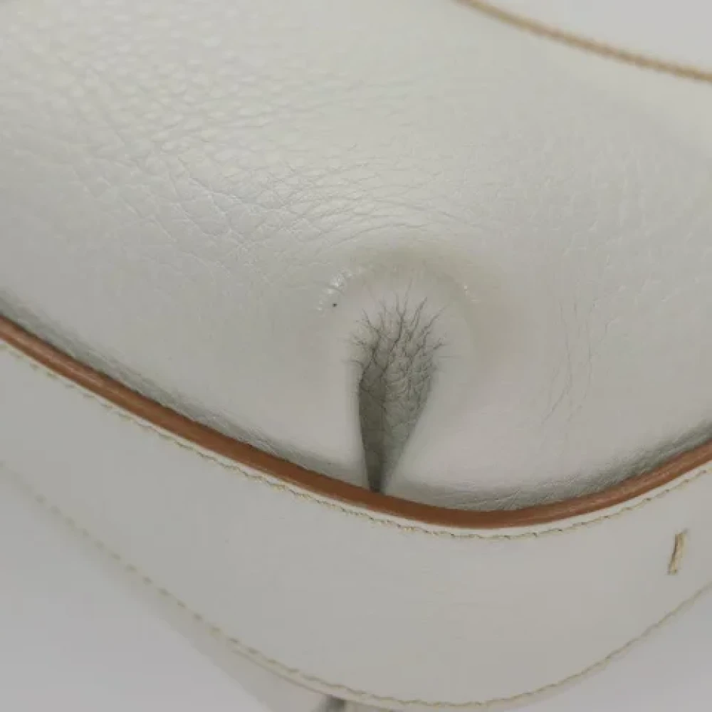 Salvatore Ferragamo Pre-owned Leather shoulder-bags White Dames
