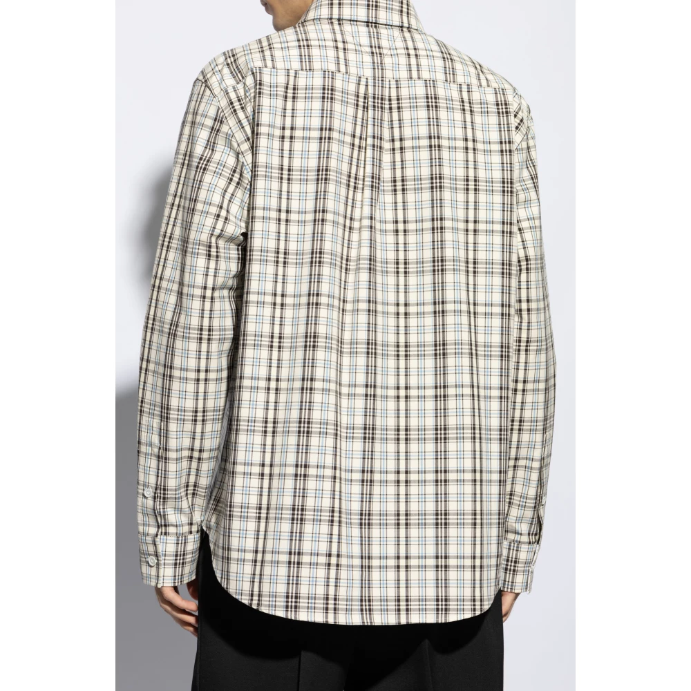Bottega Veneta Overhemd met een zak Beige Heren