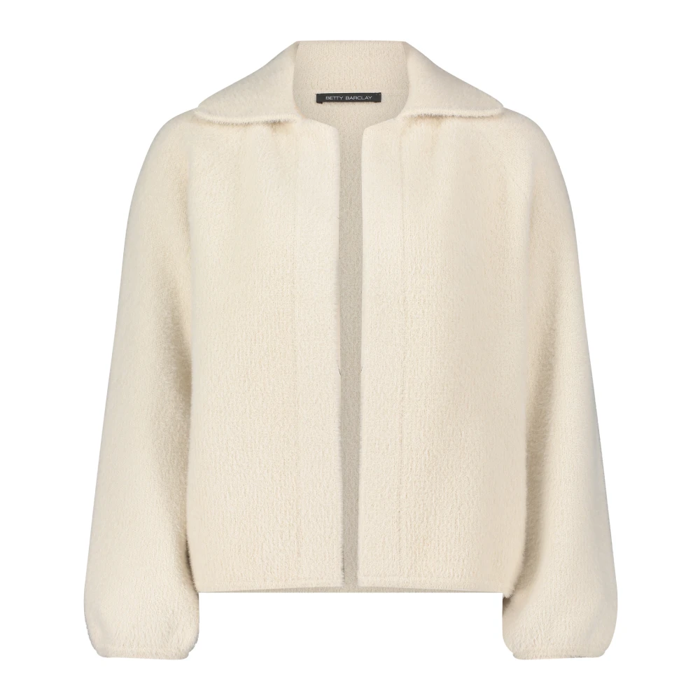 Betty Barclay Casual Gebreid Vest met Kraag Beige Dames
