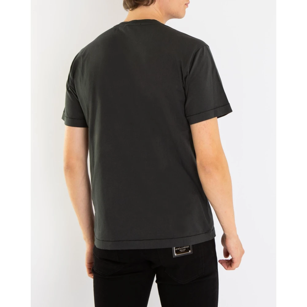 Stone Island Heren T-shirt Klassieke Pasvorm Gray Heren