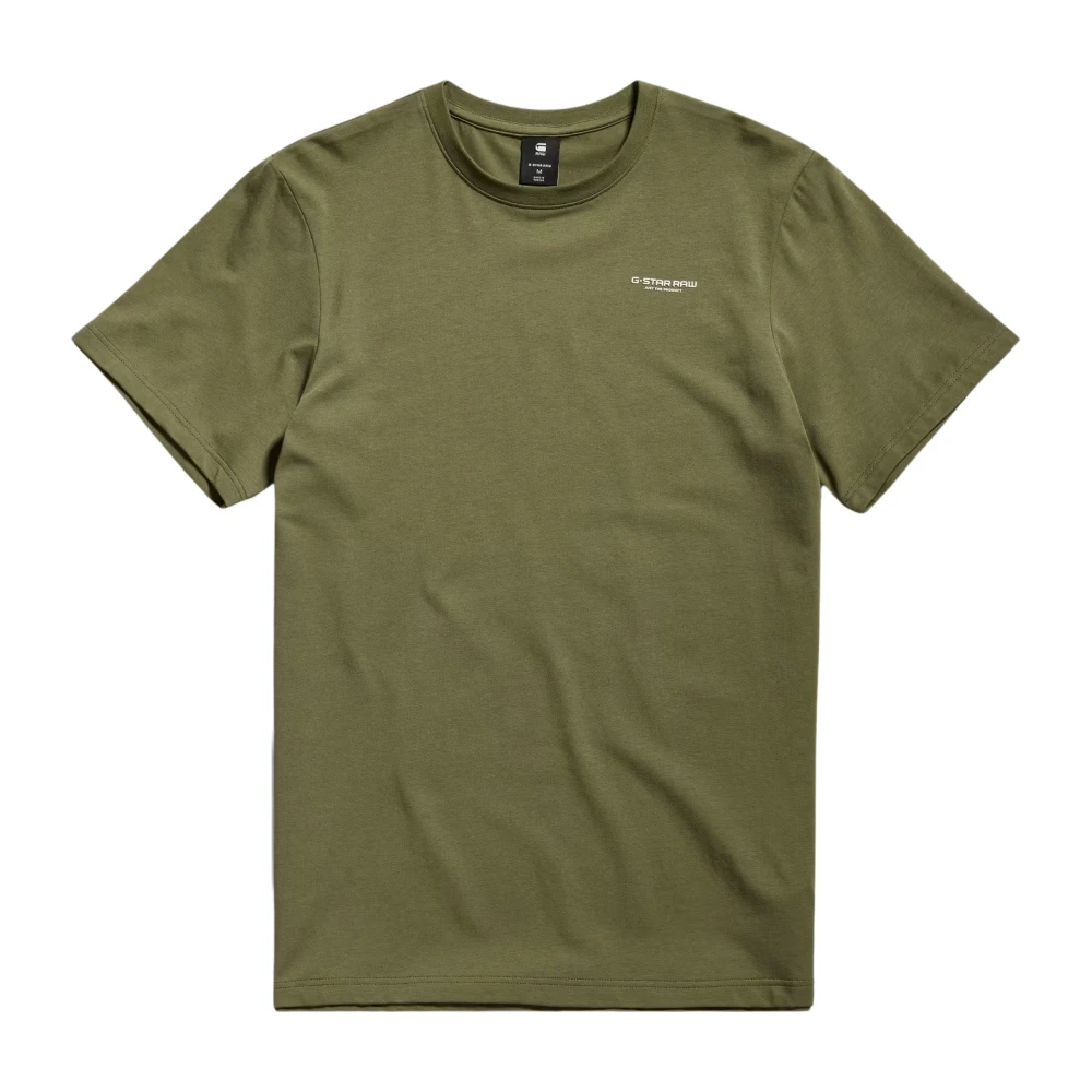 G-Star Biologisch Katoen Grafisch Print T-Shirt Green Heren