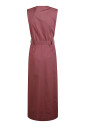robe-longue-beige-en-coton-avec-col-en-v