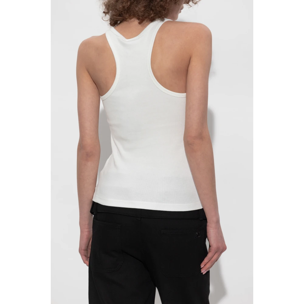 Courrèges Mouwloze top White Dames