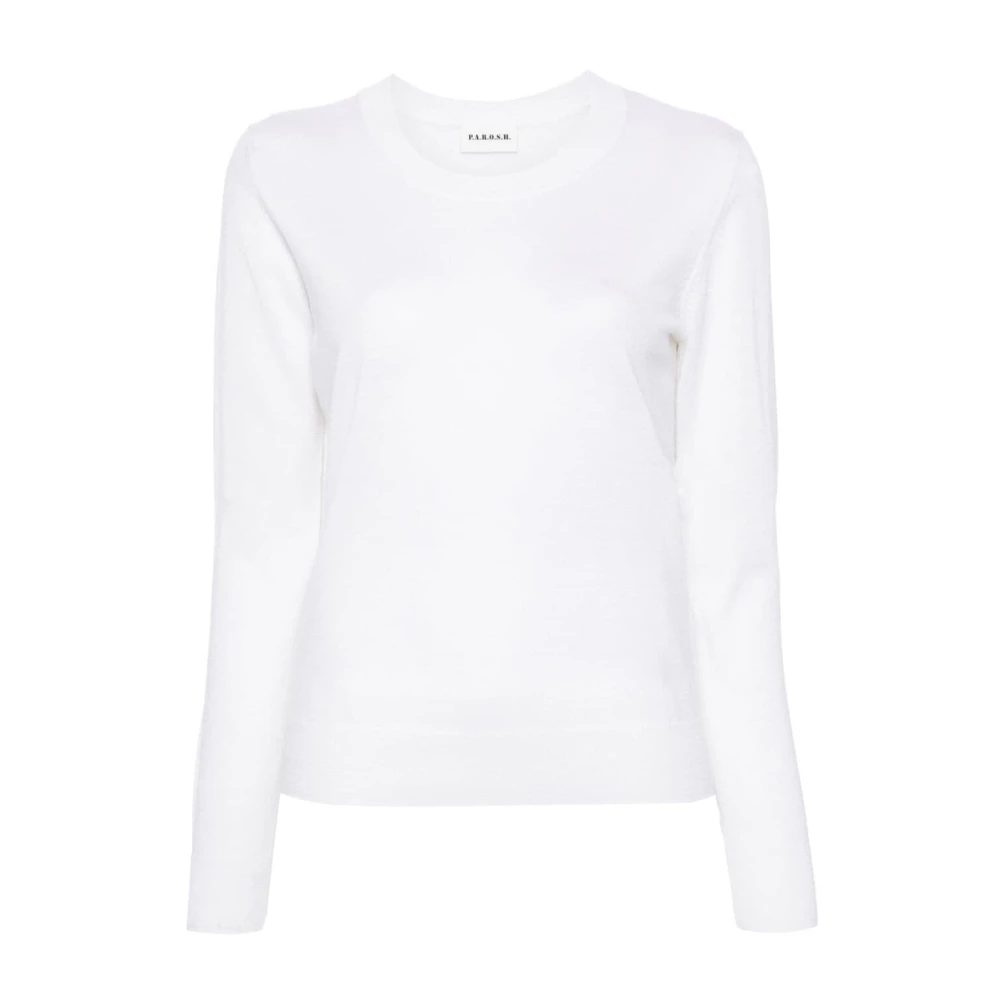 P.a.r.o.s.h. Stijlvolle Panna Maglia Top White Dames