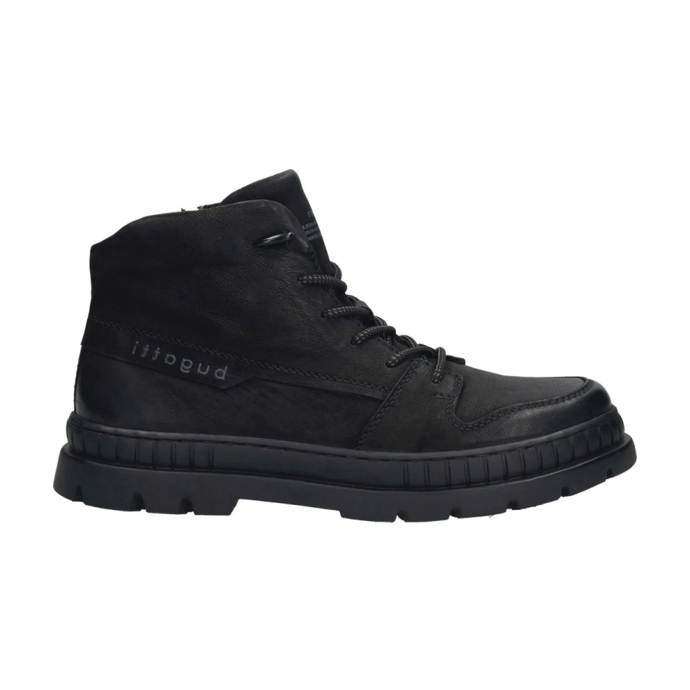 Bugatti Men's Black Lace-Up Boots, 10 Uk, Ankle Boots For