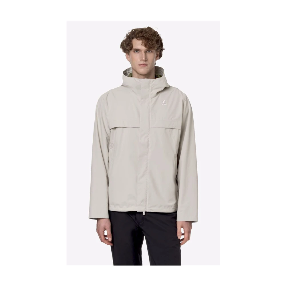 K-way Eco Beige Windbreaker Arnaud Model Beige Heren