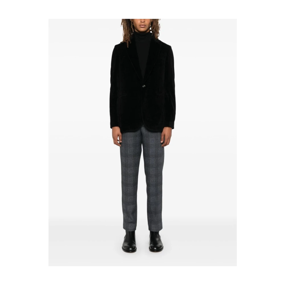 Circolo 1901 Blauw Geruite Fleece Broek Blue Heren