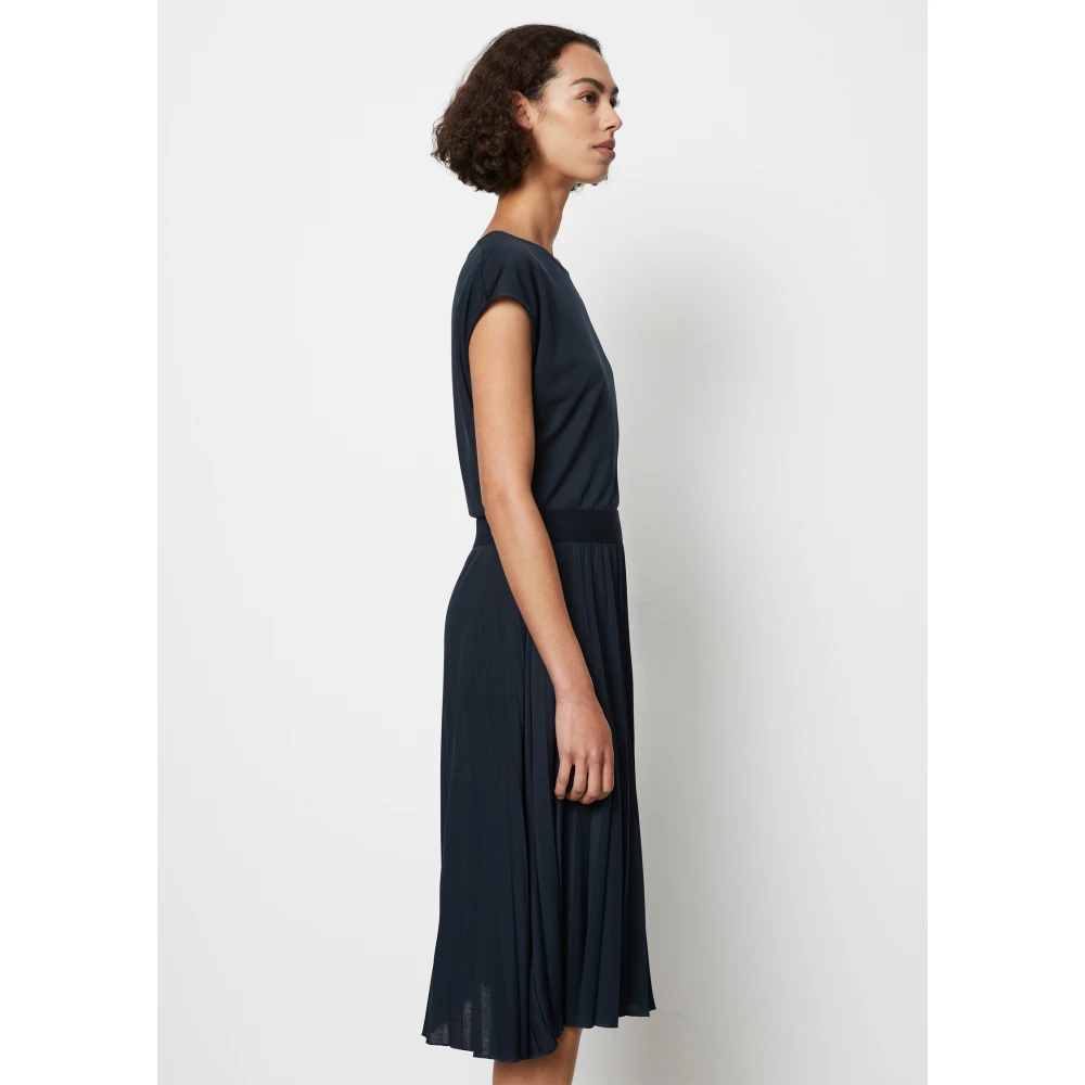 Marc O'Polo Jerseyjurk met elastische taille Blue Dames
