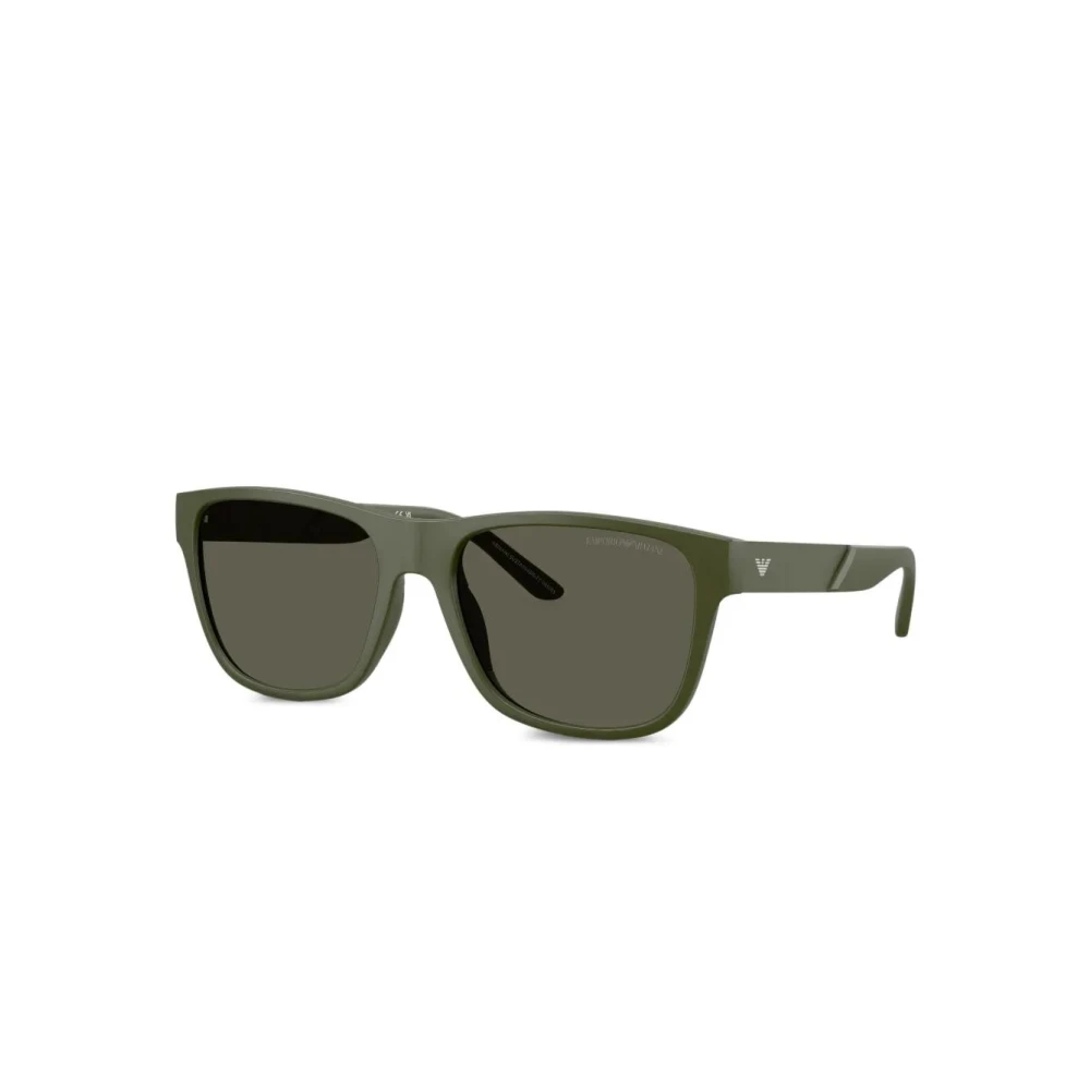 Emporio Armani Brown Man Ea4243 618471 Sunglasses Injected Green Squared Normal - Image 2