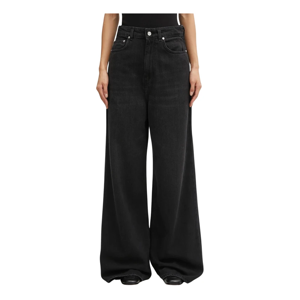 Ganni Donna Nero Jeans, W27, New,