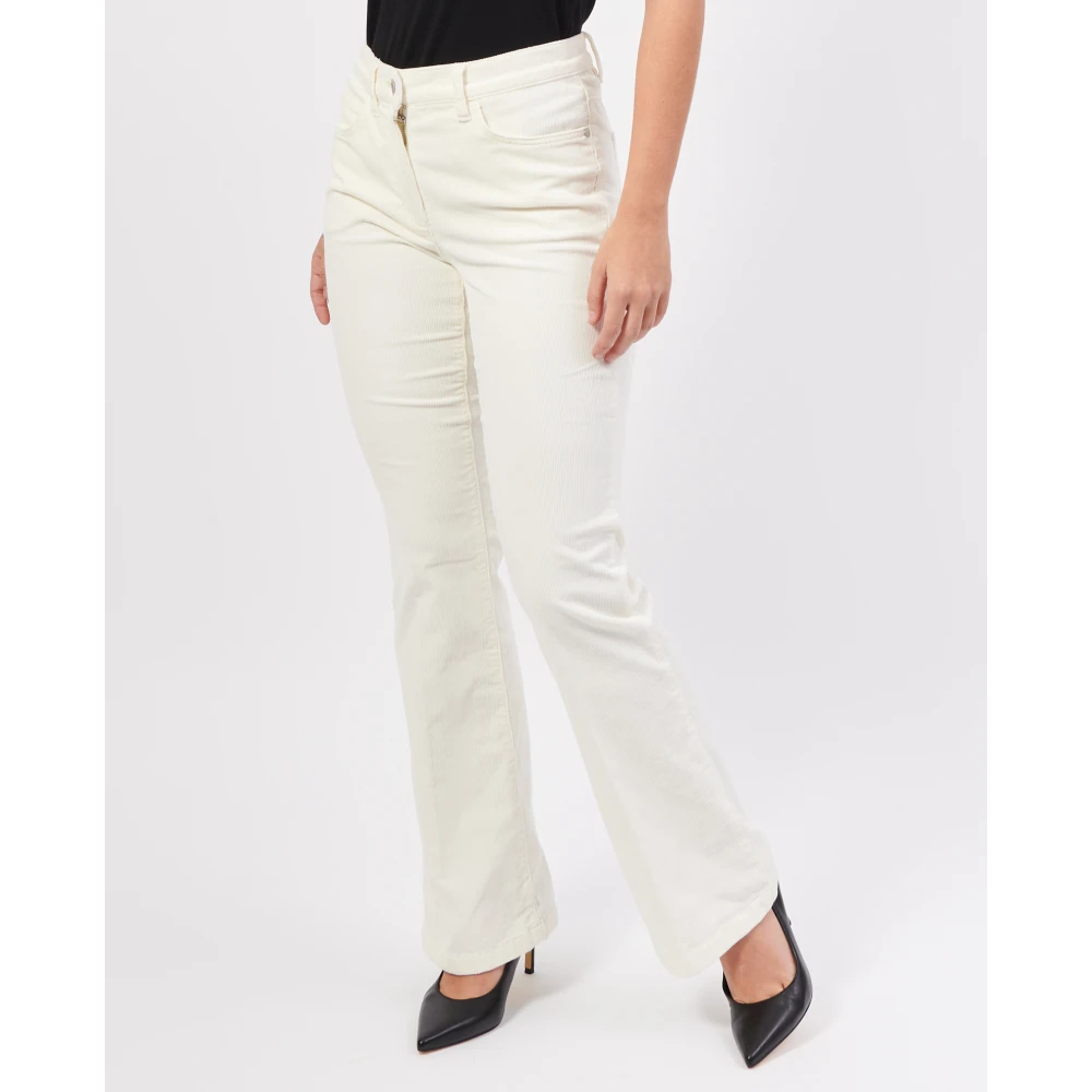 Gerry Weber Witte Straight Leg Katoenen Jeans White Dames