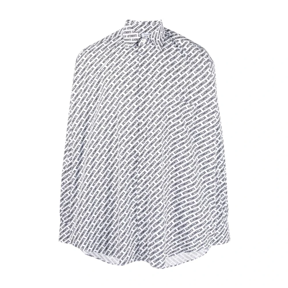 Vetements Witte Casual Shirt voor Mannen White Heren