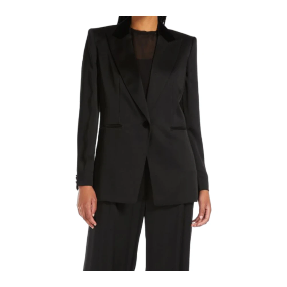 Max Mara Studio Zwarte Studio Top Latino Stijl Black Dames
