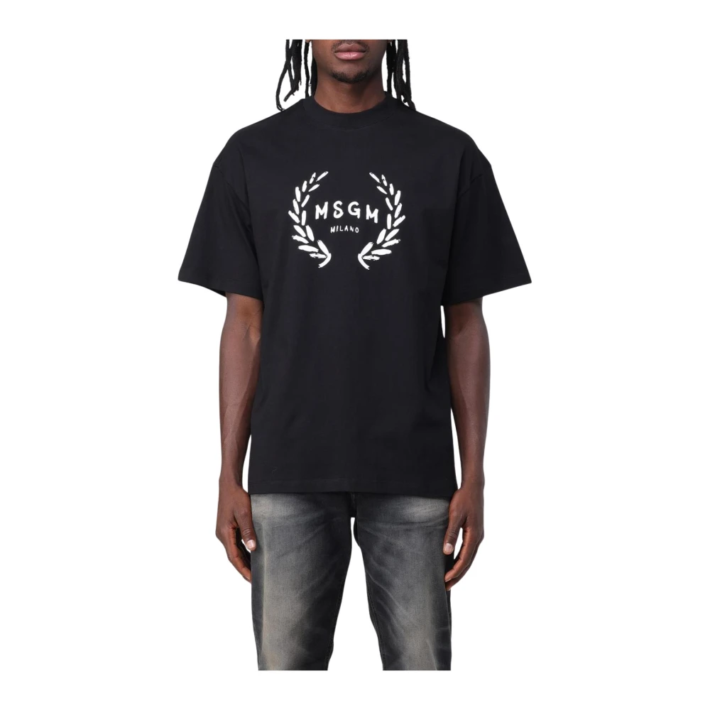 Msgm - Tops > T-Shirts - Black - Msgm - Modalova