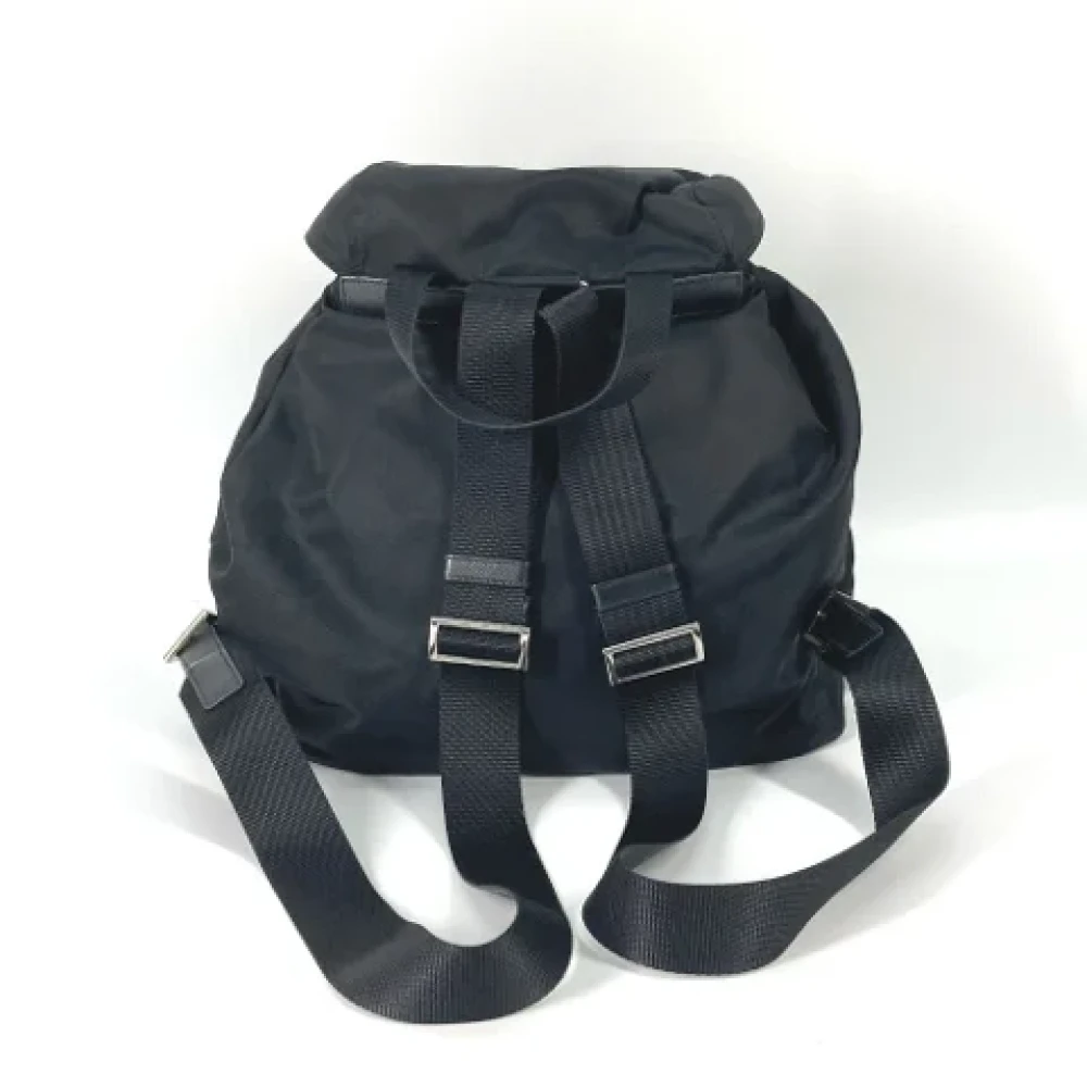 Prada Vintage Pre-owned Fabric shoulder-bags Black Dames