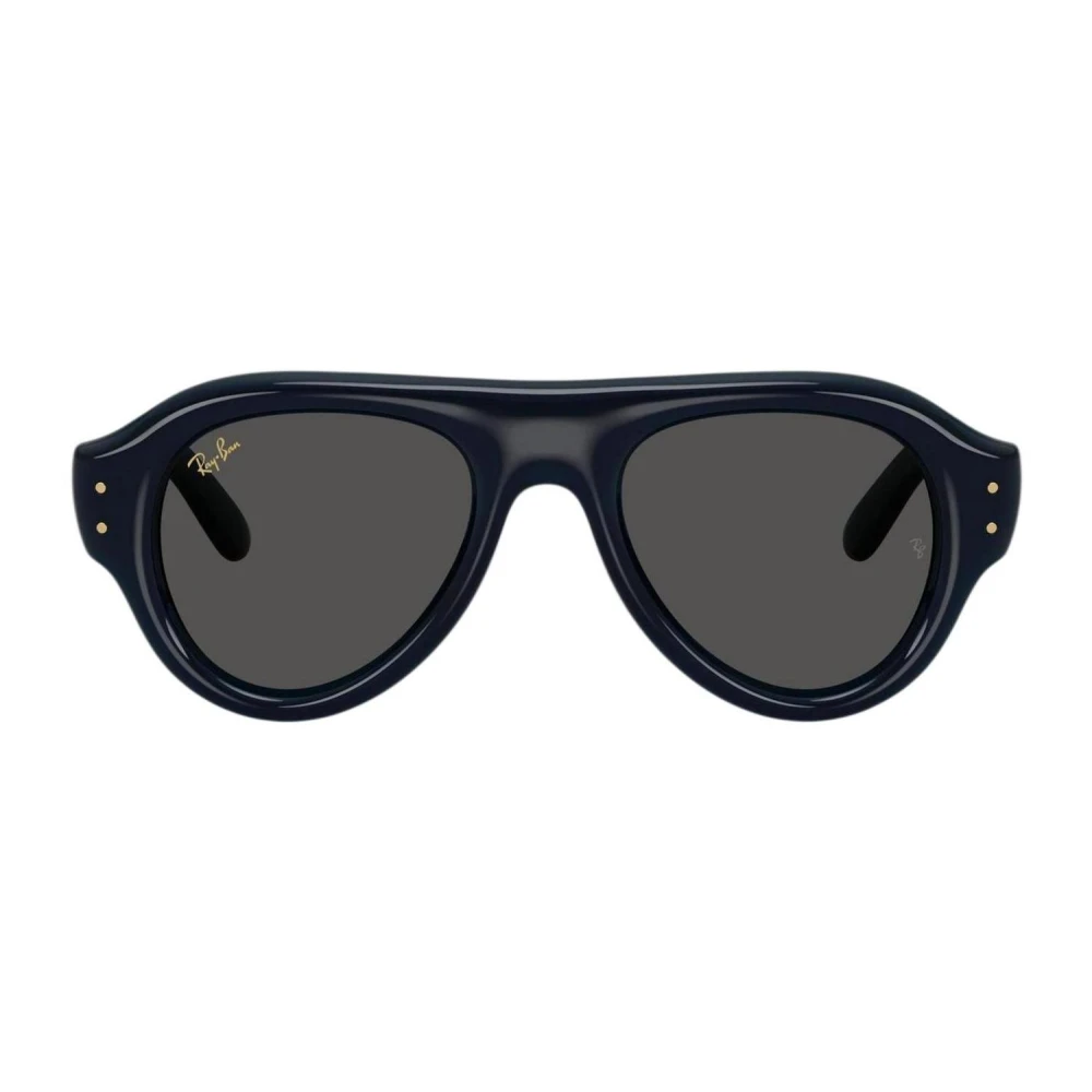 Ray-Ban Sunglasses, Male, 52 Mm, Aviator Puffer Sunglasses Blue