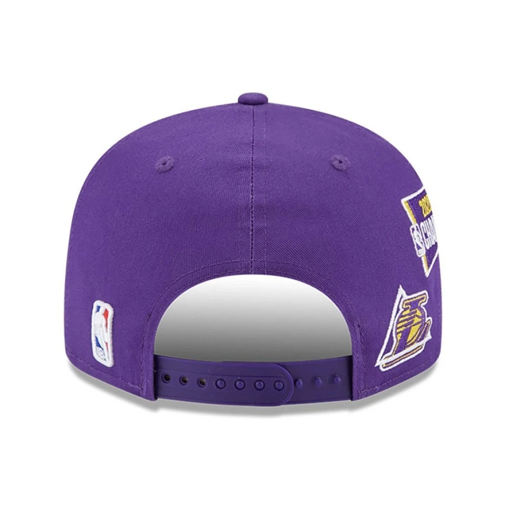 new era Paarse Lakers Kampioenen Patch Pet Purple Heren