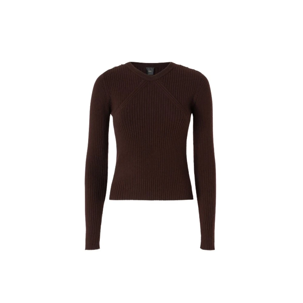 Pinko Donkerbruine wollen trui Brown Dames