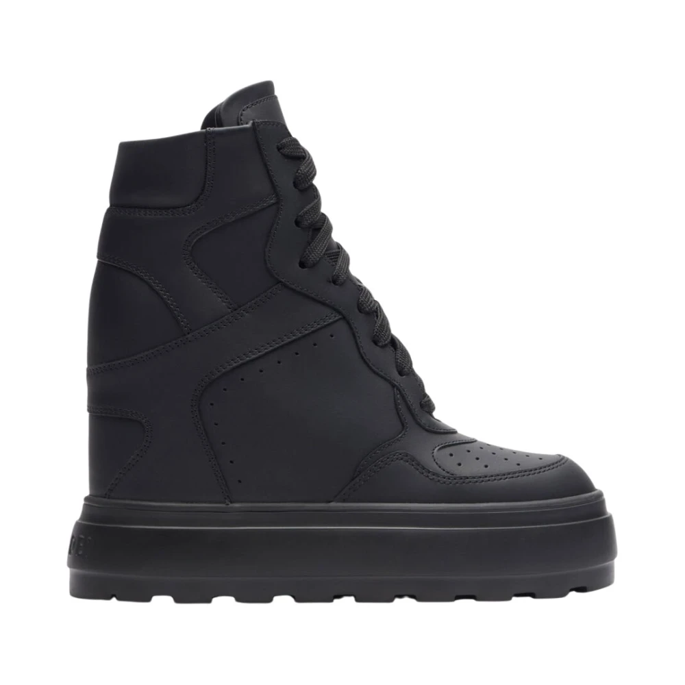Casadei Black Wedges, Female, 7 1/2 Uk, High Top Leather Trainers