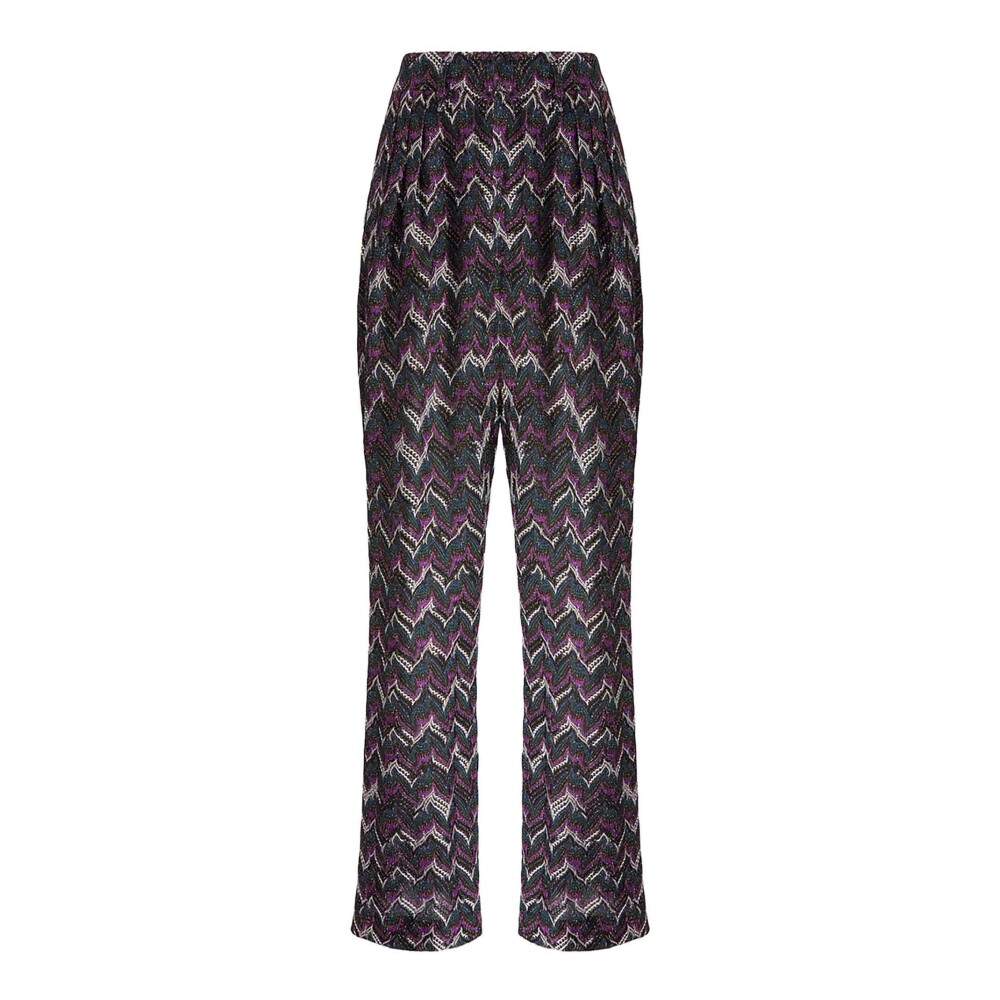 【MISSONI 】ミッソーニ　ワイドパンツ¥12,000→¥10,000 MISSONI Metallic crochet-knit straight-leg pants | NET-A-PORTER