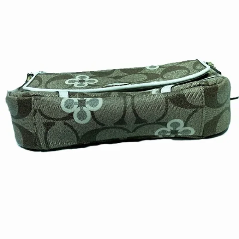 Coach Pre-owned Coated canvas shoulder-bags Green Dames