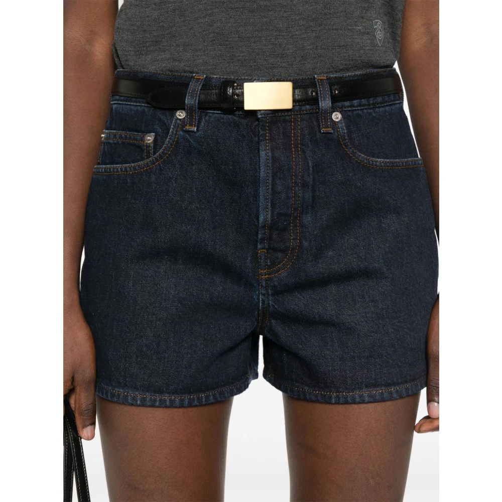 Burberry Blauwe Denim Pro Shorts Blue Dames